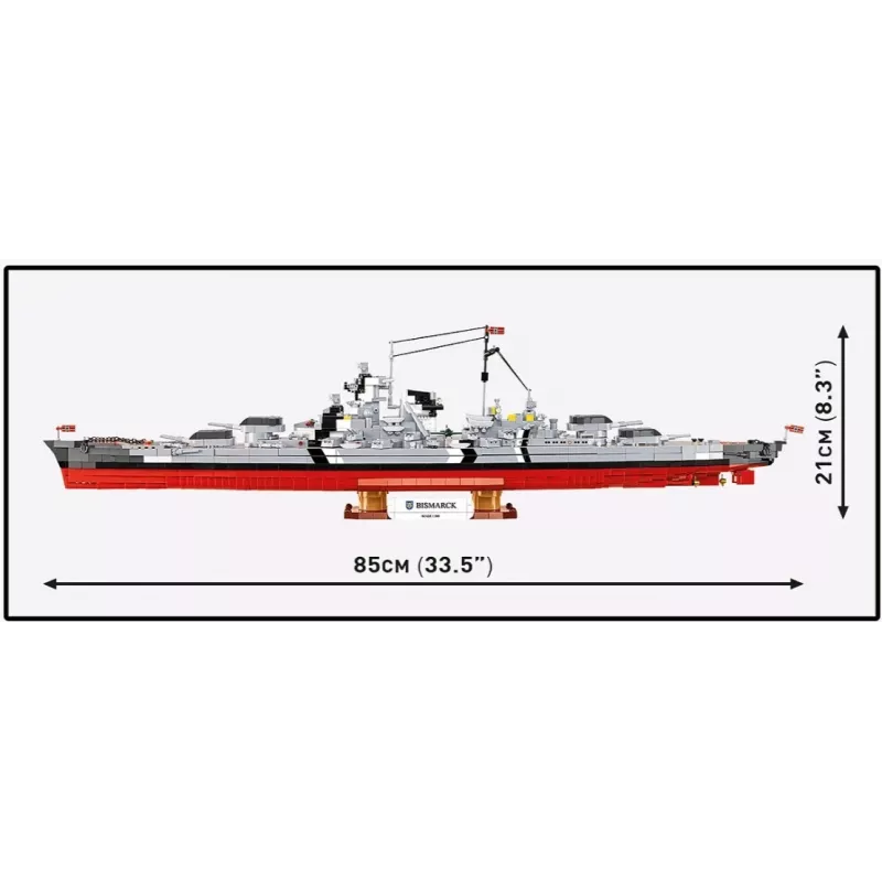 Konstruktors Cobi Kaujas kuģis Bismarck ar 3204 detaļām - Cobi CO BI-4860