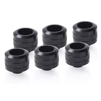 Savienotāju komplekts Alphacool 17477, misiņš, melns, 23mm augstums, 2,6cm diametrs