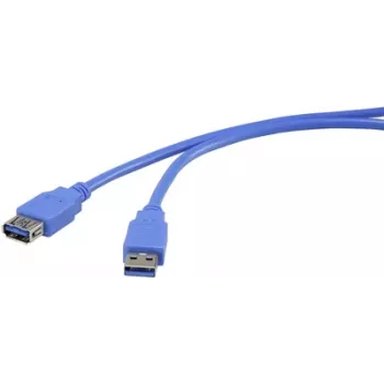 USB pagarinātāja kabelis Renkforce 1420708 — USB A vīrišķais uz sievišķo, USB 3.0, 5 V