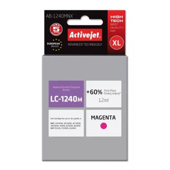 Activejet AB-1240MNX tinte (aizstāj Brother LC1240M/1220M; Supreme; 12 ml; magenta)
