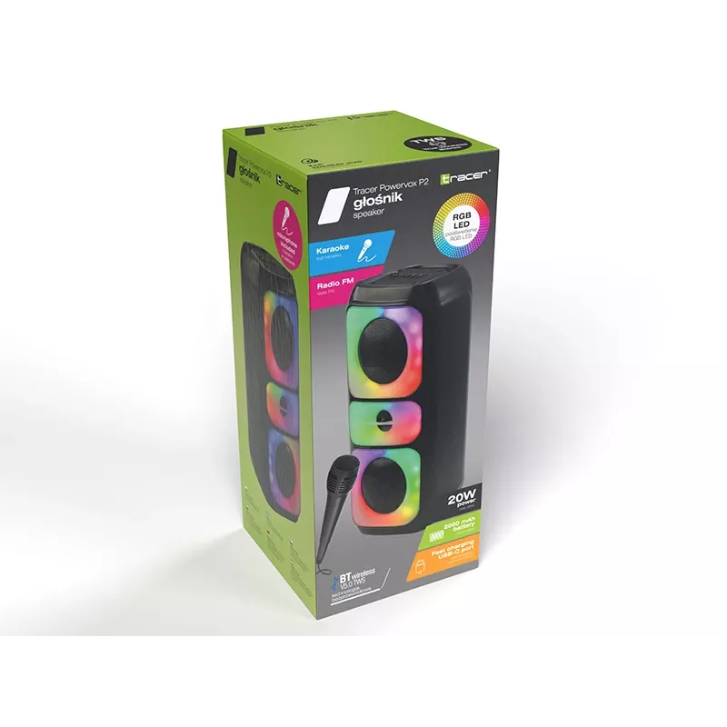 TRACER Tracer Powervox P2 TWS Bluetooth austiņas, True Wireless Stereo, modelis TRAGLO47688