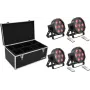 LED grīdas gaismekļu komplekts EUROLITE SLS-7 HCL 4x ar transporta koferi TDV-1
