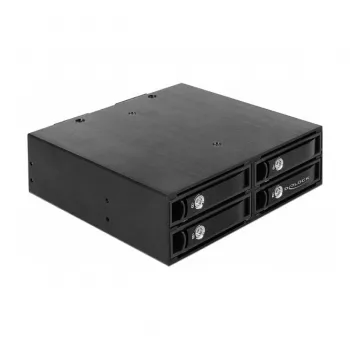 Piedziņu panelis DeLOCK 47233 Melns