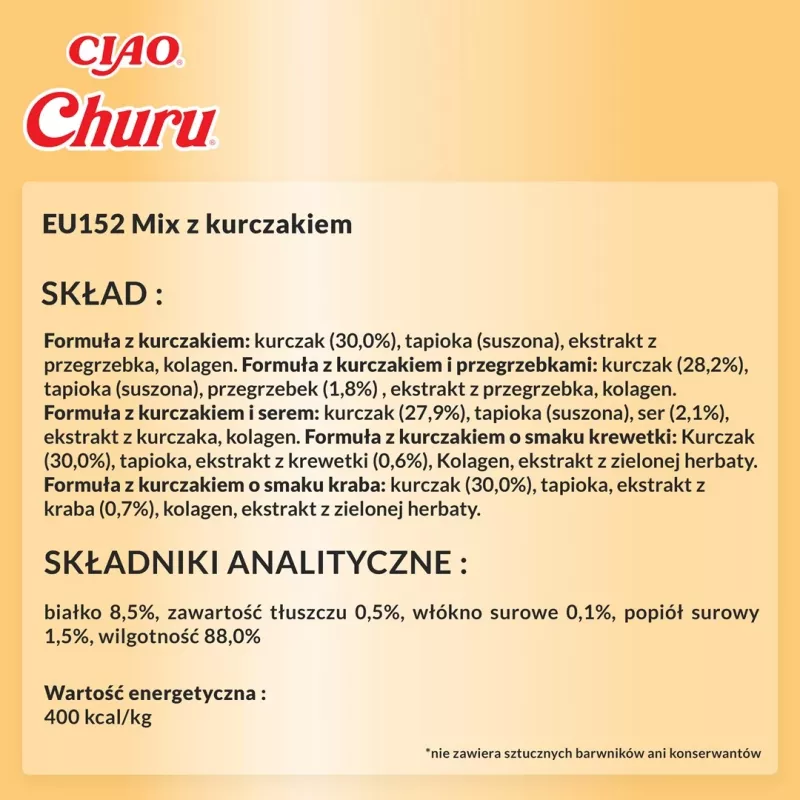 INABA Churu Varieties Chicken kaķu gardumi - 50 x 14g