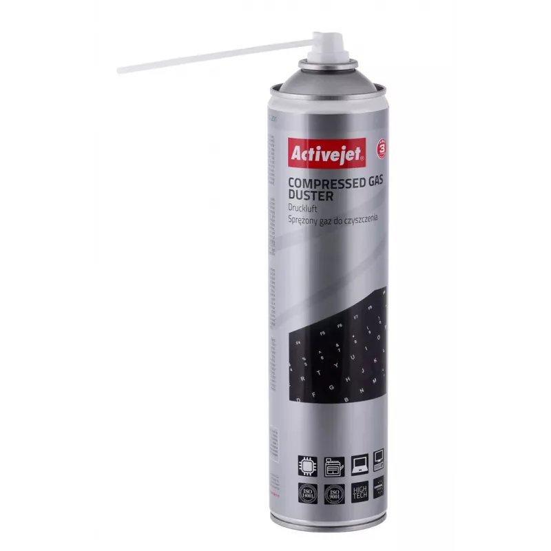 Activejet AOC-201 Saspiestais gaiss (600 ml) Tīrīšanas aerosols, viegli iztīrīt grūti sasniedzamās vietās