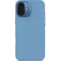 Silicone aizmugurējais vāciņš Decoded iPhone 16 Plus, pretmikrobu, gaiši zils