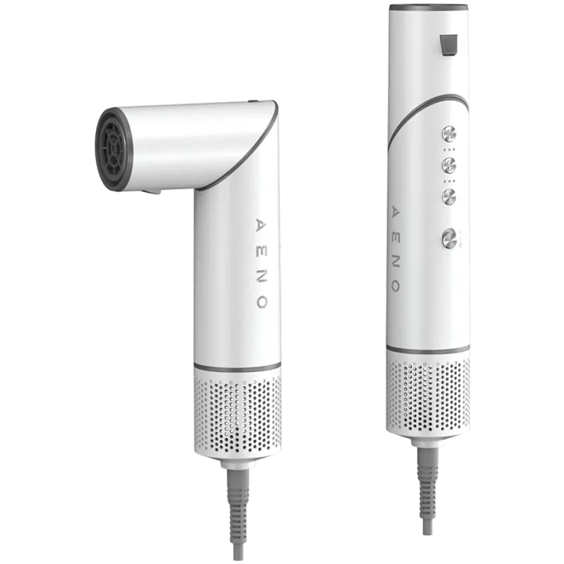 Universāls matu žāvētājs AENO, 220-240V~50/60Hz, 1200W, jonizators, 4 temperatūras režīmi, 3 ātruma režīmi, 98000 apgr./min, <85 dB
