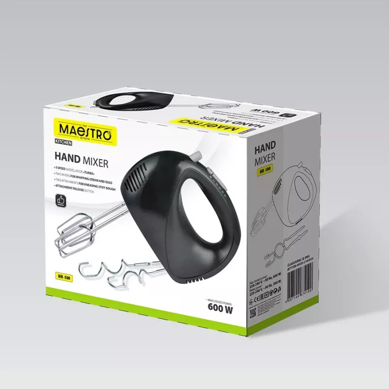 Rokas mikseris Maestro MR-500, melns