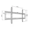 TV sienas stiprinājums TB-750 līdz 80 collām 60kg max VESA 600x400