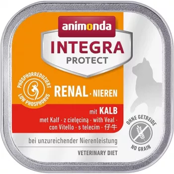 Slapjā kaķu barība animonda Integra Protect Tītars 100 g — pieaugušiem kaķiem, nieru atbalstam, bez lipekļa un sojas