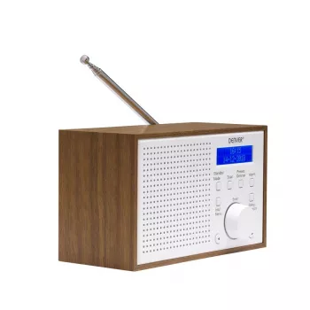 Radio Denver DAB-46WHITE DAB+ / FM ar modinātāju