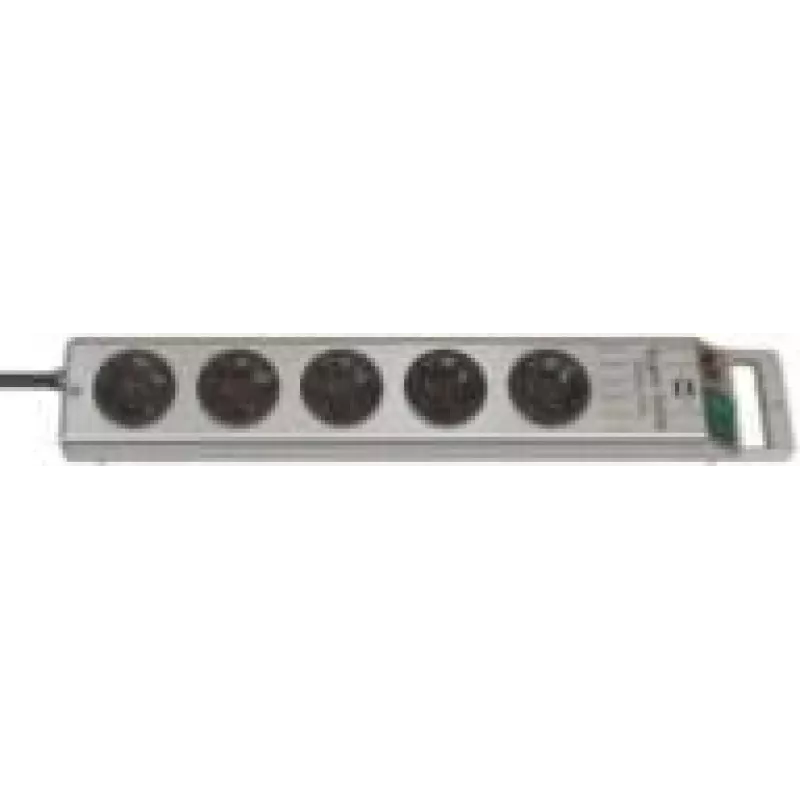 Brennenstuhl 1153340115 Pagarinātājs Super-Solid Line 5-vietīgs 2.5 m H05VV-F 3G1,5, Sudrabs