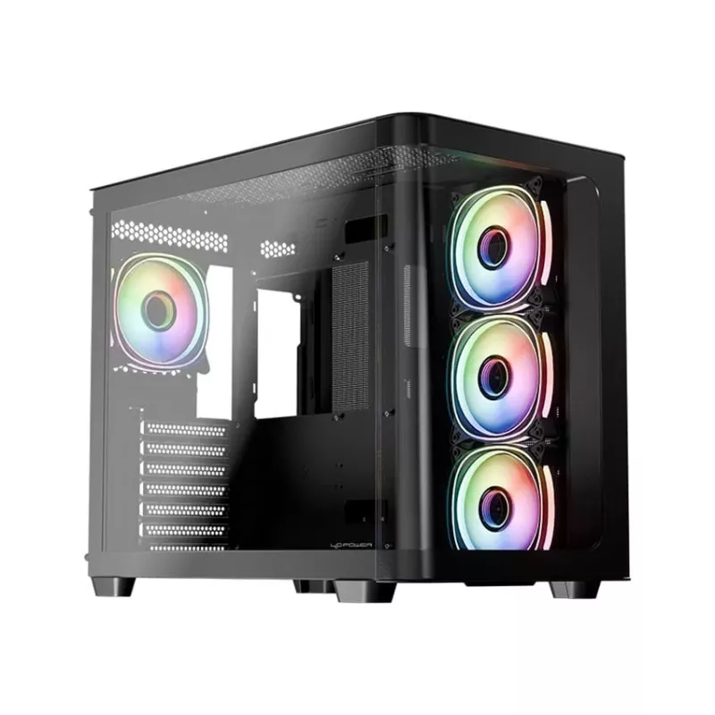 Datora korpuss LC-Power LC-8001B-ON Midi Tower Melns