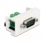 DeLOCK Easy 45 moduļu savienotājs D-Sub 9-pin vīrišķais uz 10-pin spaiļu bloku