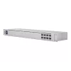 Tīkla slēdzis Managed L2 UBIQUITI USW-Aggregation — 8 SFP+ sloti, 10G atbalsts, bez ventilatora, 1U plaukts, sudrabs