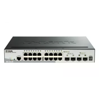 D-Link 52-Portu Gigabit Sakraujams PoE Pārvaldītais Slēdzis ar 4 x 10G SFP+