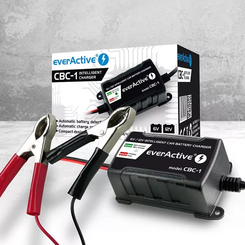 Automašīnas akumulatora lādētājs everActive CBC1 6V/12V
