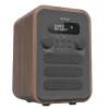 Denver DAB-48GREY Personālais digitālais radio pelēks, koks