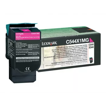 Tonera kasetne Lexmark C544X1MG 6000 lpp Fuksija