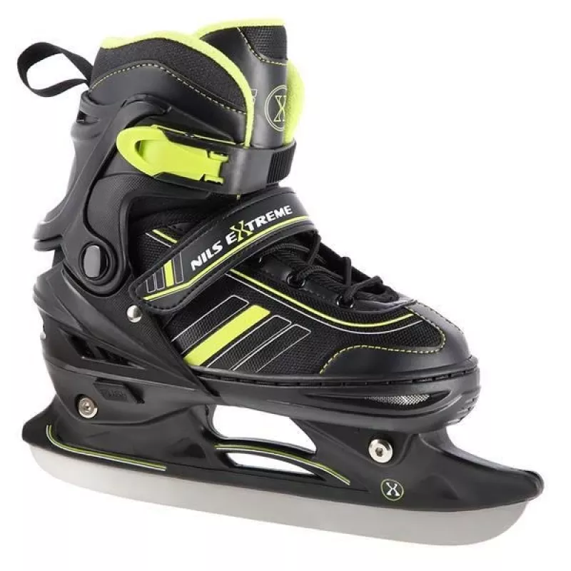 Nils Extreme NH18191 2IN1 Inline Skates MELNI/Laima IZM. L (39-43) Ar Maināmiem Hokeja Slidām