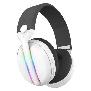 Subsonic 147439 galvas austiņas spēlēm, baltas, Bluetooth + 3.5 mm + USB