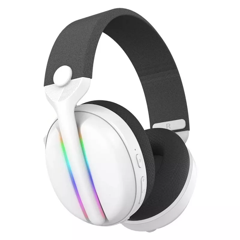 Subsonic Vektra SA5717-2 bezvadu austiņas, ausis apņemošas, RGB LED, 7.1 emulācija, baltas