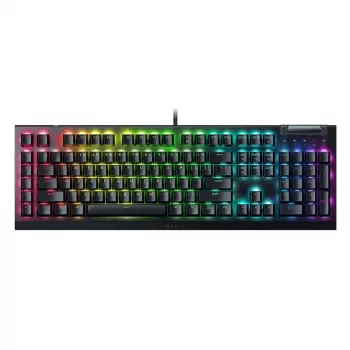 Razer BlackWidow V4 X mehāniskā spēļu tastatūra, Yellow slēdži, US izkārtojums, vadu, melna