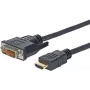 Vivolink PROHDMIDVI2 video kabeļa adapteris 2 m HDMI Type A (Standard) - DVI-D Melns