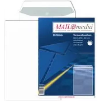 Pasta aploksne MAILmedia C4 pašlīmējoša 90 g/m², svars 15,9 g
