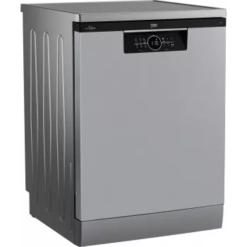 Trauku mazgājamā mašīna BEKO BDFN26531X — brīvi stāvoša 60 cm, 15 komplekti, 46 dB, nerūsējošais tērauds, LED skārienekrāns
