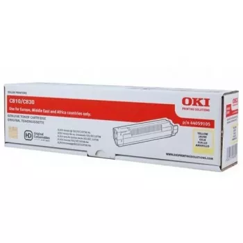 OKI dzeltens tonera kasetne C810 un C830 8000 lappusēm