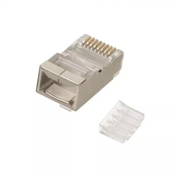 Extralink CAT6 FTP RJ45 savienotājs 8P8C vīriešu/sieviešu caurspīdīgs