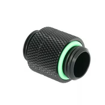 Barrow taisnais G1/4 collu vīriešu-vīriešu adapteris ar 14 mm grozāmo savienojumu, modelis TBX2D-02 b, melns