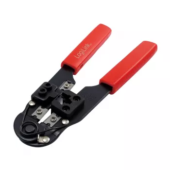 LogiLink WZ0004 Kabeļu presēšanas knaibles RJ45, Melna/Sarkana