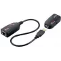 LogiLink UA0207 USB 2.0 Cat5 pagarinātāja komplekts, melns