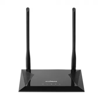 Edimax N300 bezvadu maršrutētājs Fast Ethernet vienas joslas (2,4 GHz) Melns