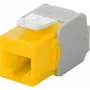 Wentronic Goobay CAT 6a KeyStone RJ45 ligzda, neekranēta, 500MHz, dzelteni-balta (90691)
