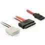 DeLOCK SATA adapteris — SATA 22 kontaktu savienotājs uz 16 kontaktu Micro SATA (61695)