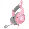 Razer Kraken Kitty V2 RZ04-04730200-R3M1 vadu austiņas spēlētājiem, USB-A, mikrofons, 40 mm skaļruņi, Quartz rozā