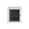 Sienas skapis DIGITUS Dynamic-N 12U, 19 collas, 600x450 mm (PxD), IP20, slēdzama durvis, neizmontēts