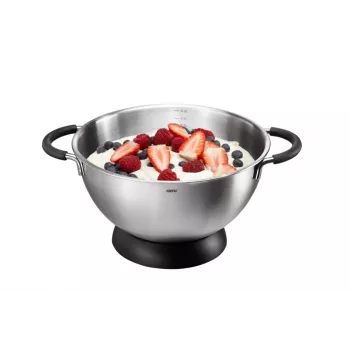 Maisīšanas bļoda GEFU Mesco 28140 nerūsējošais tērauds, 24 cm, 4.0 L, trauku mazgājamā mašīnā droša