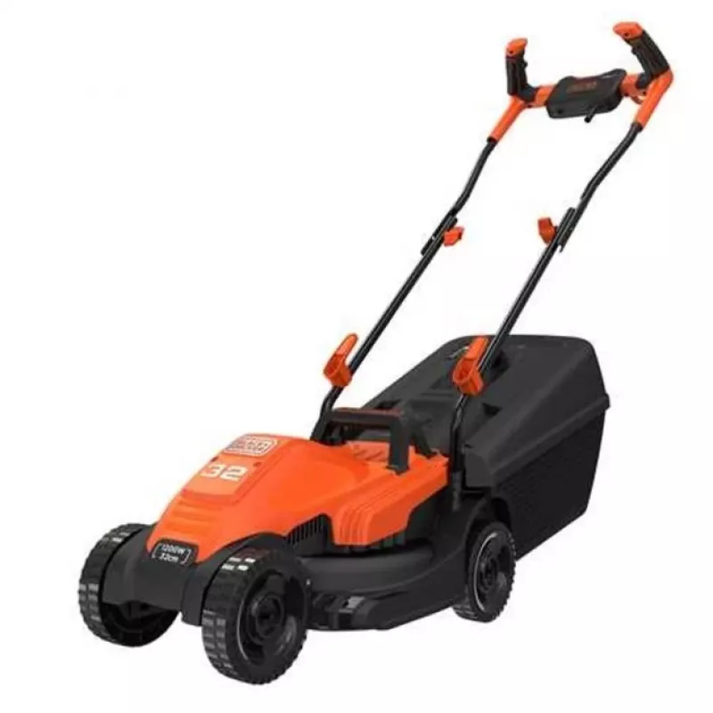 Black & Decker elektriskais zāles pļāvējs ar griešanas augstuma regulēšanu 1200 W, griešanas platums 32 cm