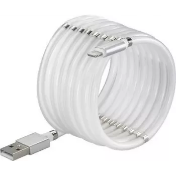 Renkforce USB 2.0 savienojuma kabelis [1x USB 2.0 A spraudnis - 1x Apple Lightning spraudnis] 1.00 m Balts (TO-6897012)