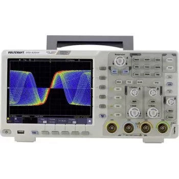 VOLTCRAFT DSO-6204F Digitālais osciloskops 200 MHz 4 kanāli 1 GSa/s 40000 punkti 8 biti ar funkciju ģeneratoru (VC-8366330)