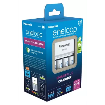 Lādētājs PANASONIC Eneloop Smartplus BQ-CC55 + 4x AA 2000 mAh (K-KJ55MCD40E)