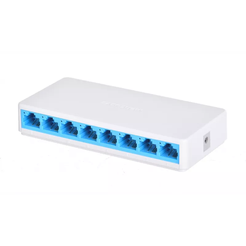 Slēdzis Mercusys MS108 8 porti RJ-45 10/100Mbps Nenopārvaldīts