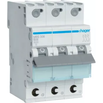 Hager MBS306 3 moduļu B tipa automātiskais slēdzis 6A