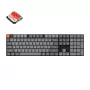 Keychron K5 Max universāla tastatūra USB RF Bluetooth bezvadu melna pelēka mehāniska RGB