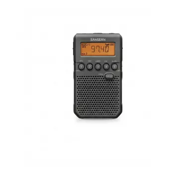 Portatīvais digitālais radio Sangean DT-800 (USB-C) Melns — DAB+/FM, portatīvs dizains