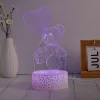 Manta SNL115RGB LED dekoratīvā lampa ar 3D sirds efektu